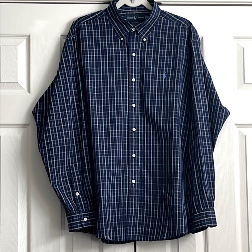 Ralph Lauren Size XL Custom Fit Long Sleeve Shirt button down collar